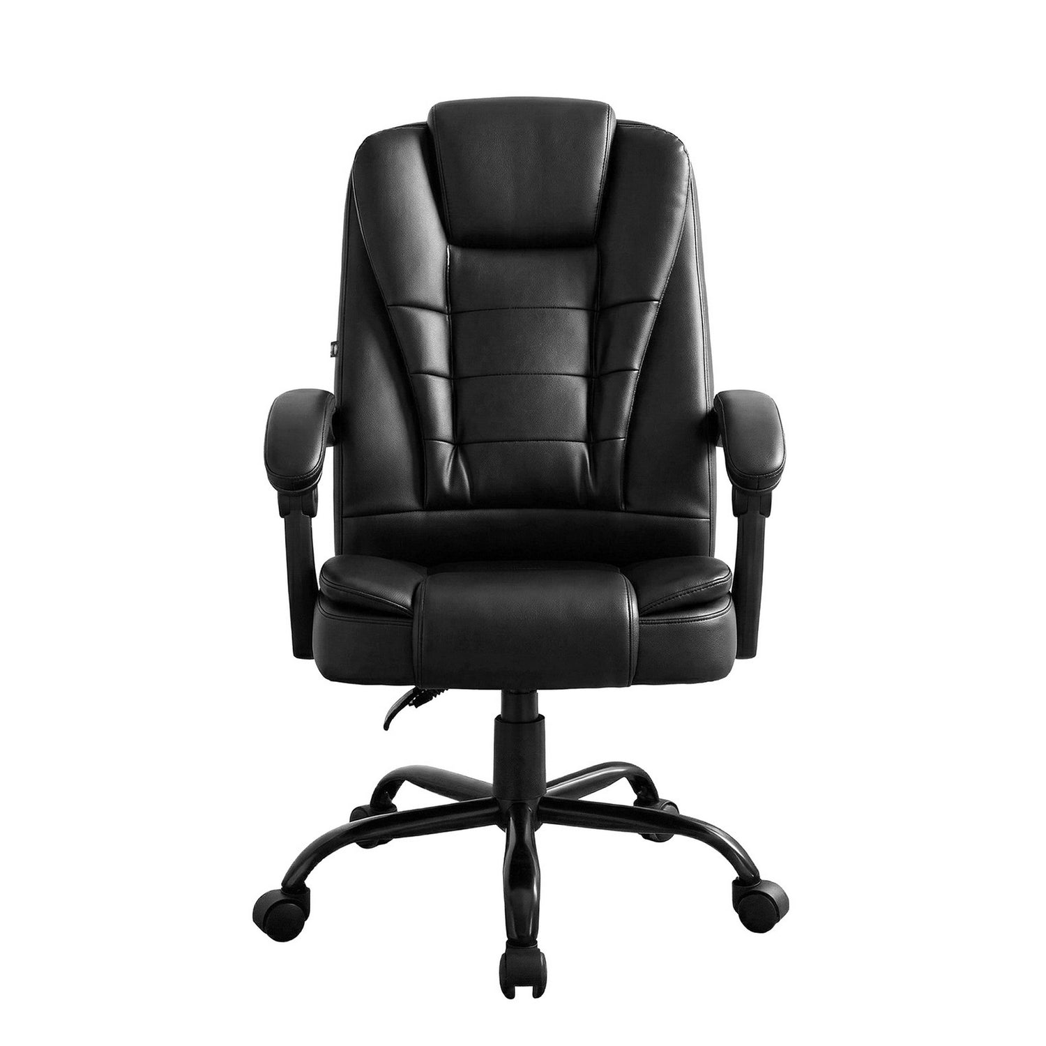 Artiss Massage Office Chair Executive Computer Gaming Chairs Black PU Leather-Furniture > Office-PEROZ Accessories