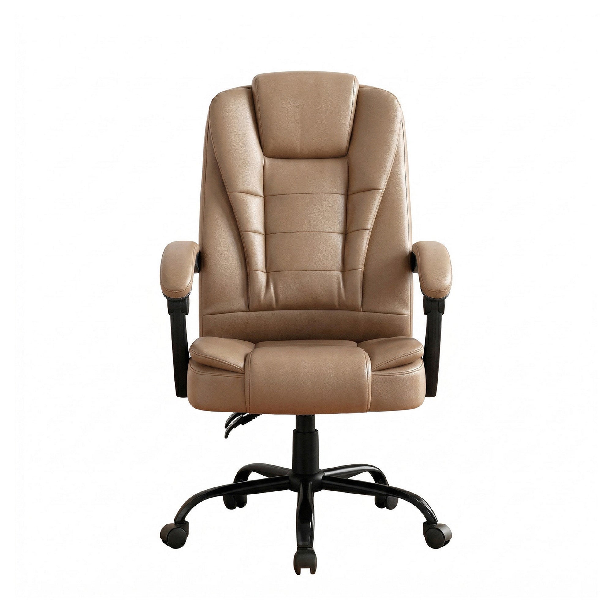 Artiss Massage Office Chair Executive Computer Gaming Chairs Brown PU Leather Espresso-Furniture > Office-PEROZ Accessories