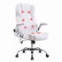 Artiss 8 Point Massage Office Chair PU Leather White-Furniture > Office-PEROZ Accessories