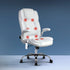 Artiss 8 Point Massage Office Chair PU Leather White-Furniture > Office-PEROZ Accessories
