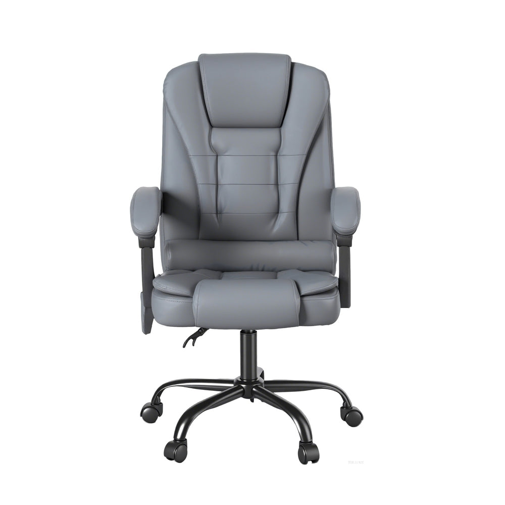 Artiss Executive Office Chair 4-Point Massage Adjustable Ergonomic Recline PU-Furniture &gt; Bar Stools &amp; Chairs &gt; Massage Chairs-PEROZ Accessories