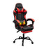 Artiss 2 Point Massage Gaming Office Chair Footrest Red-Furniture > Bar Stools & Chairs-PEROZ Accessories