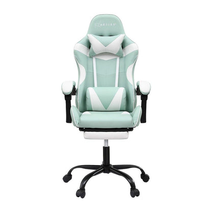 Artiss Ergonomic Gaming Office Chair with 2 Point Message Mint Green