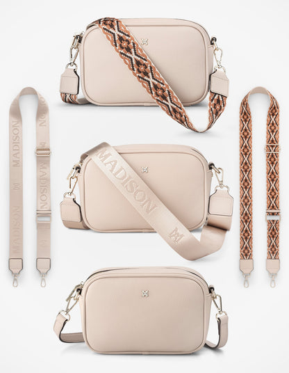 Monica Crossbody Bag &amp; 3 Straps - One Bag 3 Ways-Handbags-PEROZ Accessories