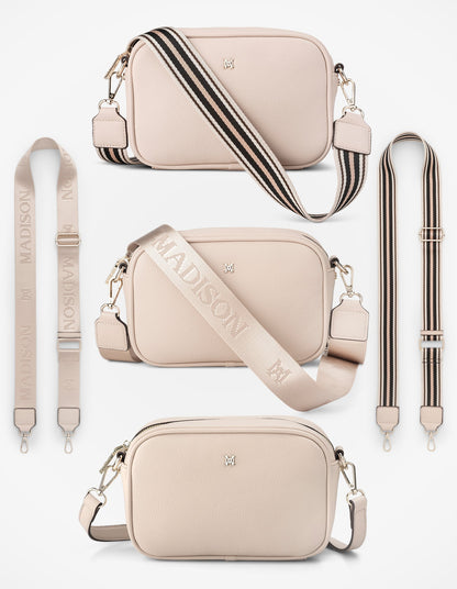 Monica Crossbody Bag &amp; 3 Straps - One Bag 3 Ways-Handbags-PEROZ Accessories