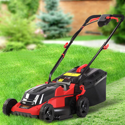 Giantz Lawn Mower Cordless 40V Battery Electric Lawnmower 34cm Width-Home &amp; Garden > Garden Tools-PEROZ Accessories