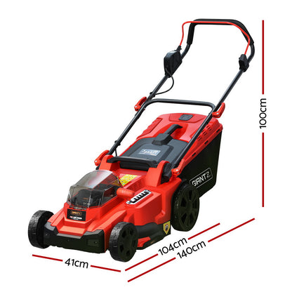 Giantz Lawn Mower 37cm Cutting Width Cordless 40V Electric Lawnmower-Home &amp; Garden &gt; Garden Tools-PEROZ Accessories