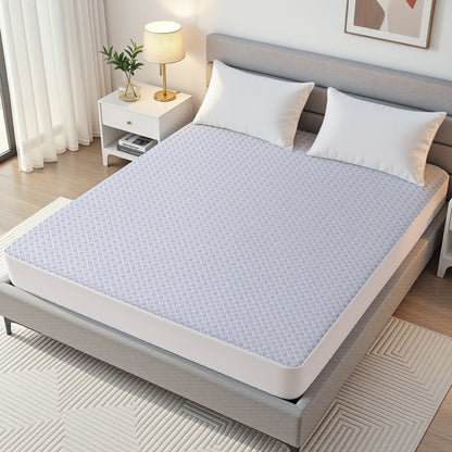 Giselle Cooling Mattress Protector Waterproof Deep Pocket Fitted Cover Queen-Home &amp; Garden > Bedding > Mattress Protectors-PEROZ Accessories