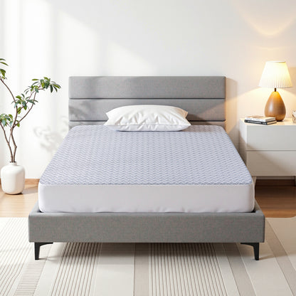 Giselle Cooling Mattress Protector Waterproof Deep Pocket Fitted Cover Single-Home &amp; Garden > Bedding > Mattress Protectors-PEROZ Accessories