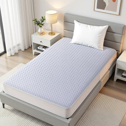 Giselle Cooling Mattress Protector Waterproof Deep Pocket Fitted Cover Single-Home &amp; Garden > Bedding > Mattress Protectors-PEROZ Accessories
