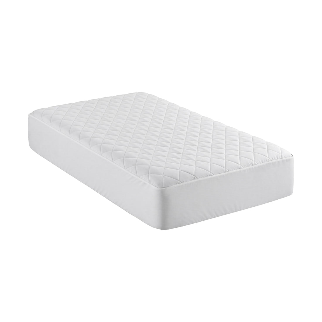 Giselle Waterproof Mattress Protector 100% Cotton Quilted Fitted Cover Single-Home &amp; Garden > Bedding > Mattress Protectors-PEROZ Accessories
