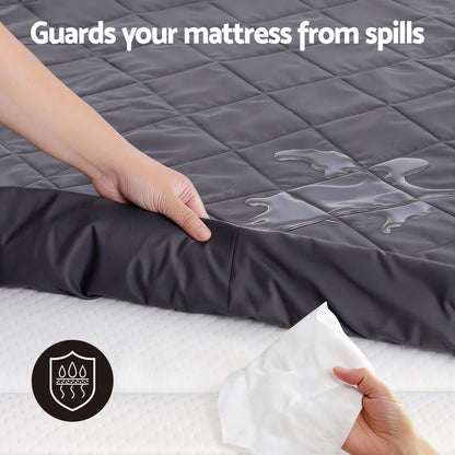 Giselle Water-Resistant Mattress Protector Microfiber 360° Fit King-Home &amp; Garden > Bedding > Mattress Protectors-PEROZ Accessories