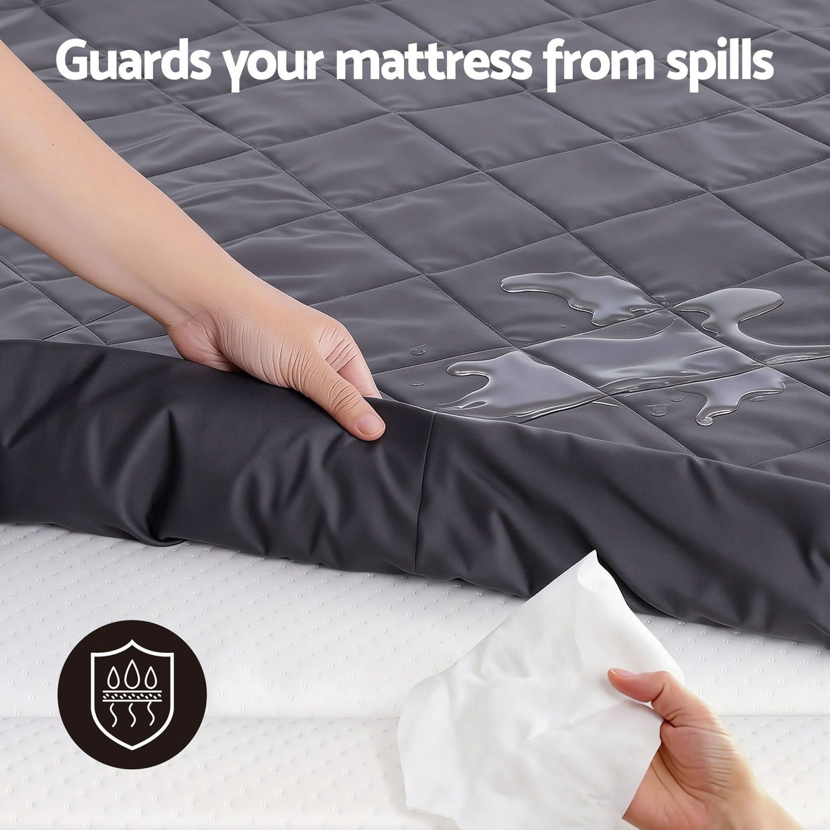 Giselle Water-Resistant Mattress Protector Microfiber 360° Fit King Single-Home &amp; Garden > Bedding > Mattress Protectors-PEROZ Accessories