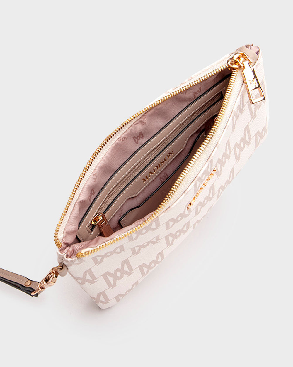 Eliza Large Zip Pouch With Wrist Strap-Wallets-PEROZ Accessories