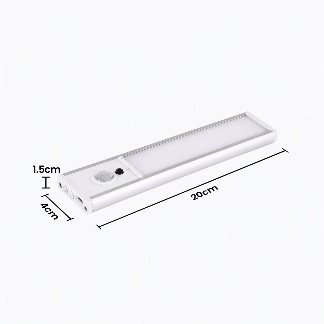 Artiss 4-Pack Motion Sensor Cabinet Lights, 20cm Dimmable LED Closet Light with 5 Colors, Type-C Rechargeable Magnetic Night Light with 5 Colors-Home &amp; Garden > Lighting > Night Lights &amp; Ambient Lighting-PEROZ Accessories