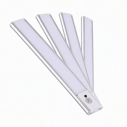 Artiss 4-Pack 25cm Motion Sensor Under Cabinet Lights, LED Closet Light with 5 Colors Dimmable