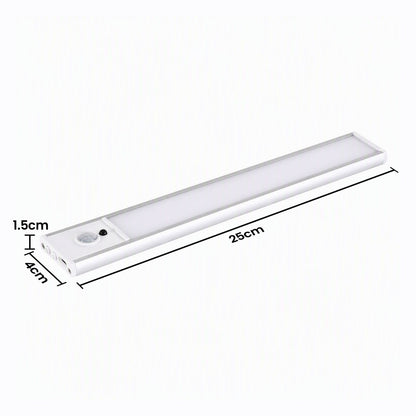 Artiss 4-Pack 25cm Motion Sensor Under Cabinet Lights, LED Closet Light with 5 Colors Dimmable