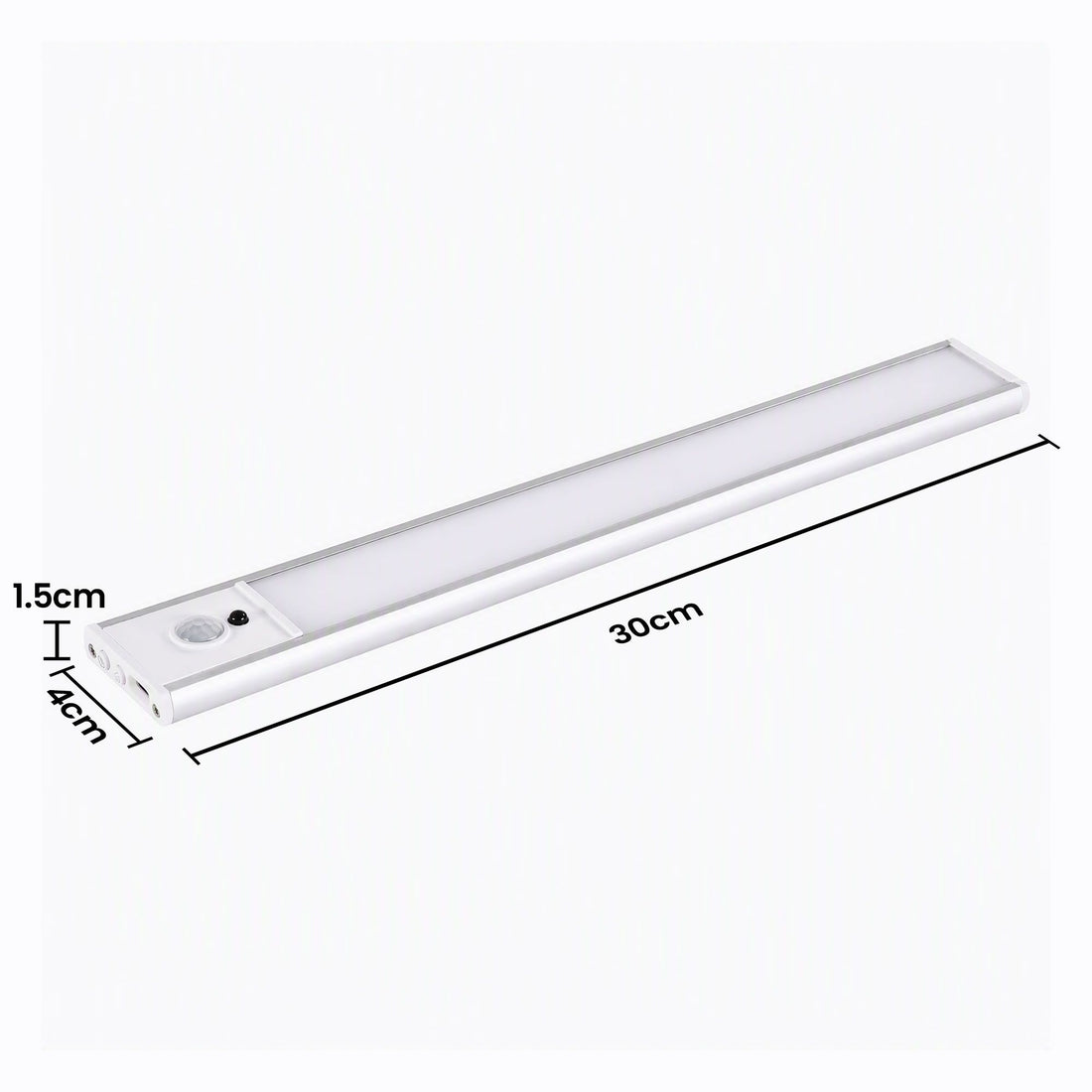 Artiss 4-Pack Motion Sensor Cabinet Lights, 30cm Dimmable LED Closet Light with 5 Colors, Type-C Rechargeable Magnetic Night Light with 5 Colors-Home &amp; Garden > Lighting > Night Lights &amp; Ambient Lighting-PEROZ Accessories