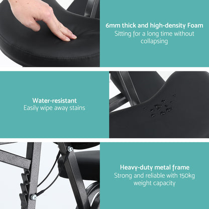 Zenses Portable Massage Chair Lightweight Folding Tattoo Lash Beauty Bed-Furniture > Bar Stools &amp; Chairs > Massage Chairs-PEROZ Accessories