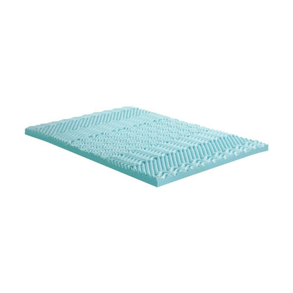 Bedra King Single 8CM Memory Foam Mattress Topper Cool Gel Bed Bamboo Cover 7-Zone-Memory Foam Mattress Topper-PEROZ Accessories