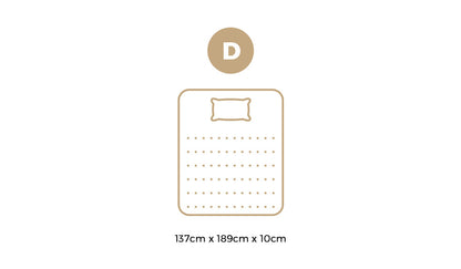 Bedra Memory Foam Mattress Topper Reversible Cool Gel 10cm Double-Mattress Toppers-PEROZ Accessories