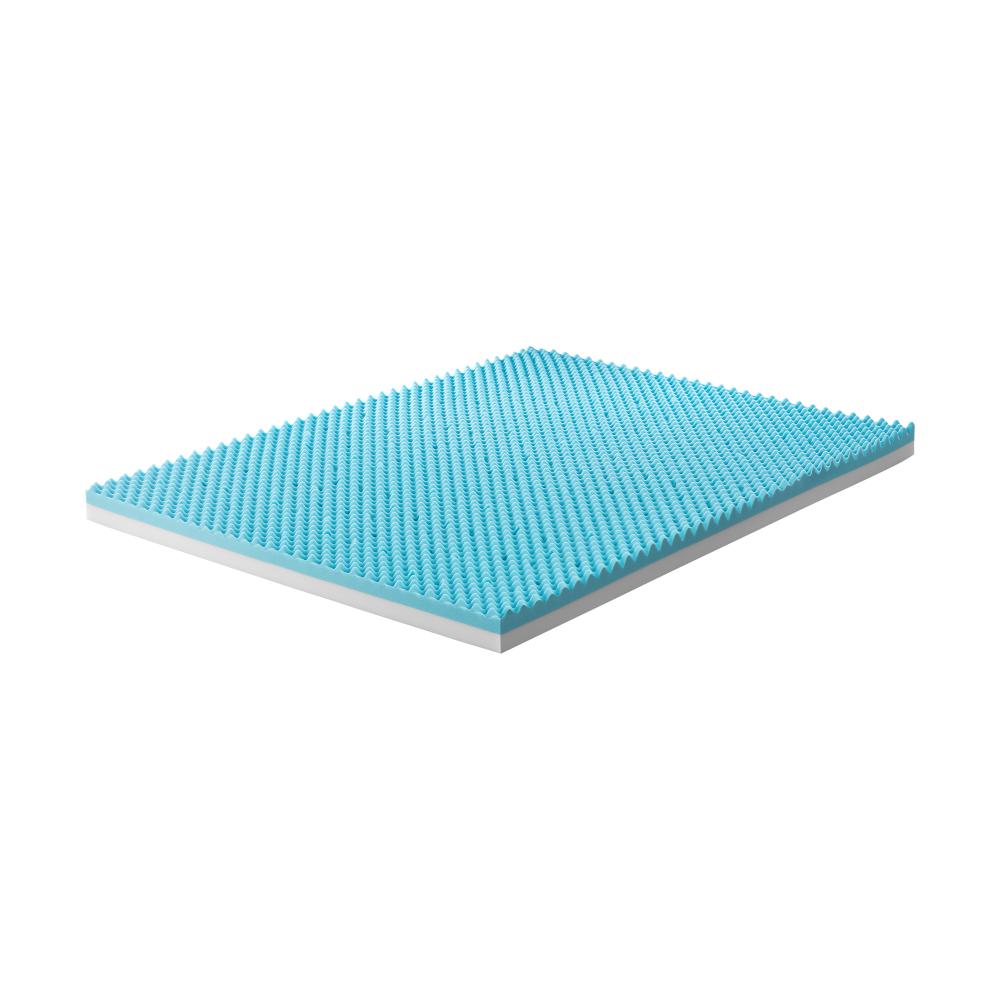 Bedra Memory Foam Mattress Topper Reversible Cool Gel 10cm Double-Mattress Toppers-PEROZ Accessories