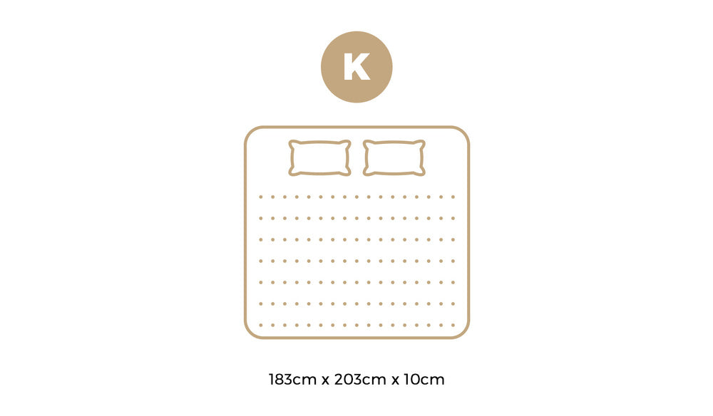 Bedra Memory Foam Mattress Topper Reversible Cool Gel 10cm King-Mattress Toppers-PEROZ Accessories