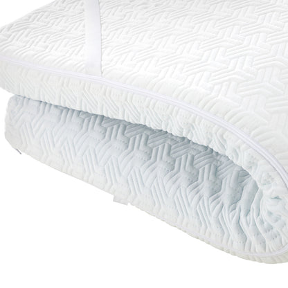 Bedra Memory Foam Mattress Topper Reversible Cool Gel 10cm Queen-Mattress Toppers-PEROZ Accessories