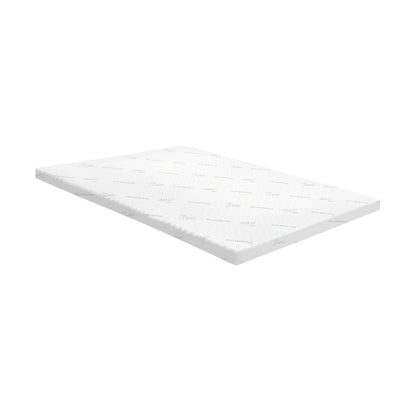 Bedra Memory Foam Mattress Topper Cool Gel Bamboo Cover 7-Zone 8CM King-Mattress Toppers-PEROZ Accessories