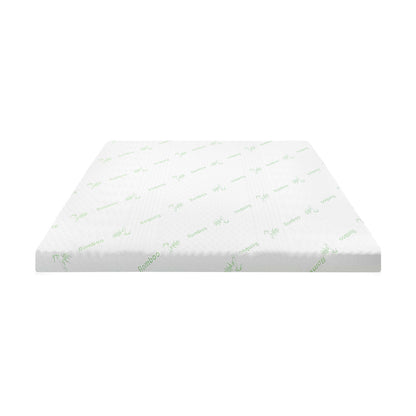 Bedra Memory Foam Mattress Topper Cool Gel Bamboo Cover 7-Zone 8CM King-Mattress Toppers-PEROZ Accessories
