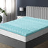 Bedra Memory Foam Mattress Topper Cool Gel Bamboo Cover 7-Zone 8CM King Single-Mattress Toppers-PEROZ Accessories