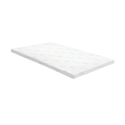 Bedra Memory Foam Mattress Topper Cool Gel Bamboo Cover 7-Zone 8CM King Single-Mattress Toppers-PEROZ Accessories