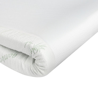 Bedra Memory Foam Mattress Topper Cool Gel Bamboo Cover 7-Zone 8CM King Single-Mattress Toppers-PEROZ Accessories