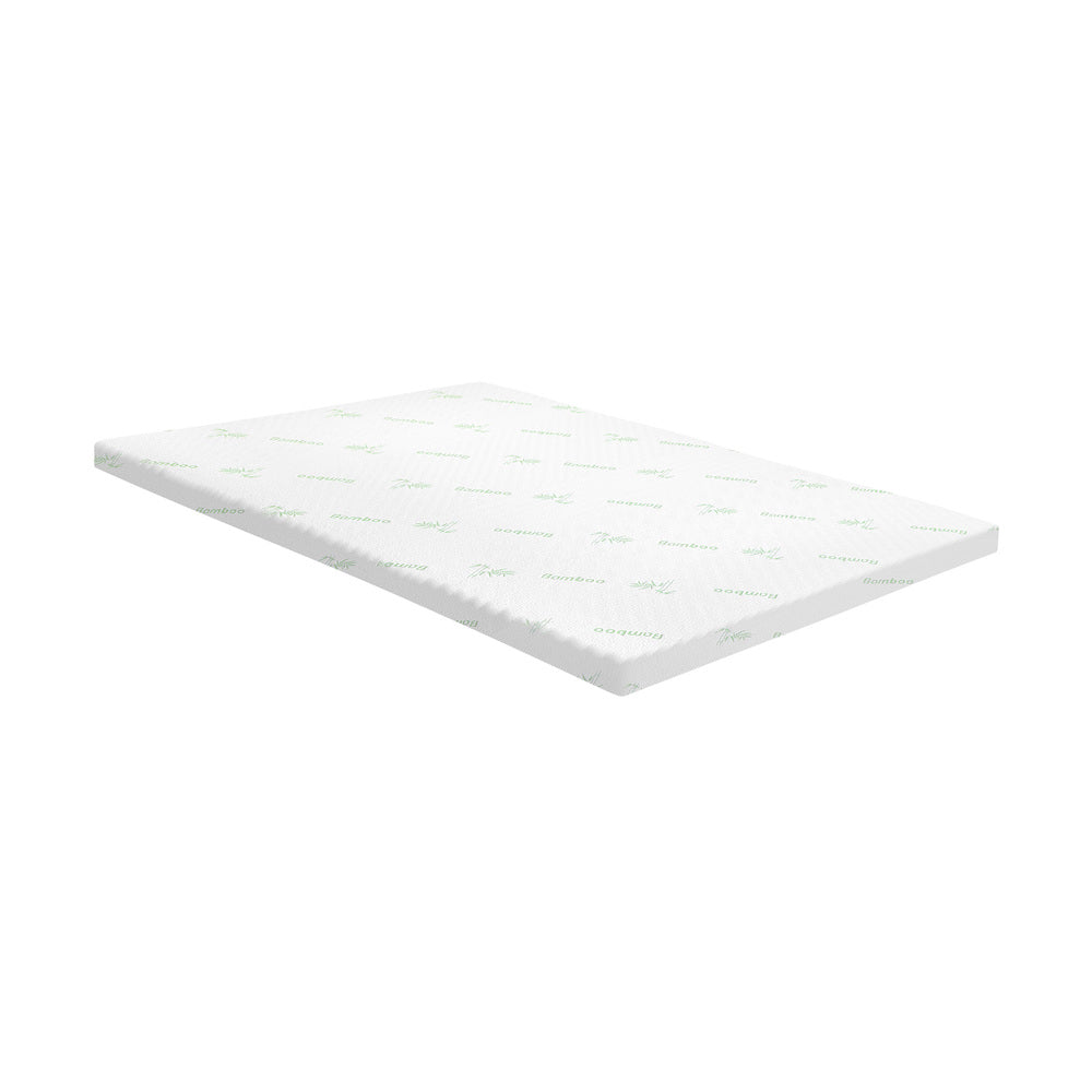 Bedra Memory Foam Mattress Topper Cool Gel Bamboo Cover 7-Zone 8CM Queen-Mattress Toppers-PEROZ Accessories