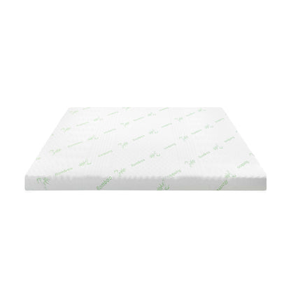 Bedra Memory Foam Mattress Topper Cool Gel Bamboo Cover 7-Zone 8CM Queen-Mattress Toppers-PEROZ Accessories