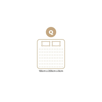 Bedra Memory Foam Mattress Topper Cool Gel Bamboo Cover 7-Zone 8CM Queen-Mattress Toppers-PEROZ Accessories