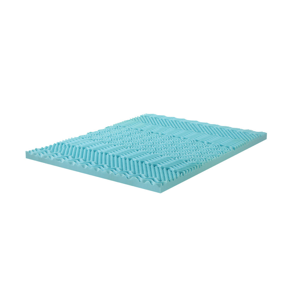 Bedra Memory Foam Mattress Topper Cool Gel Bamboo Cover 7-Zone 8CM Queen-Mattress Toppers-PEROZ Accessories