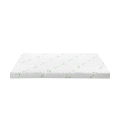 Bedra Memory Foam Mattress Topper Cool Gel Bed Bamboo Cover 7-Zone 8CM Single-Mattress Toppers-PEROZ Accessories