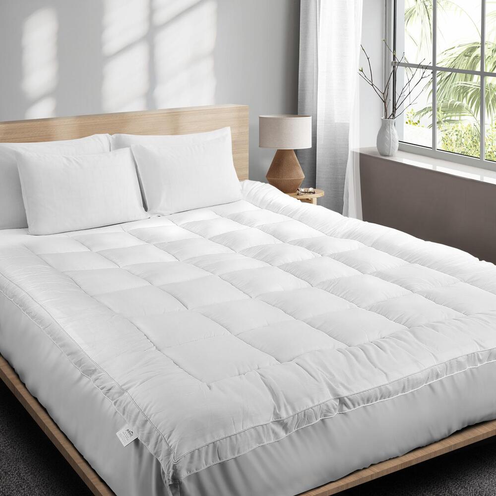 Bedra Mattress Topper Microfibre Pillowtop Protector Underlay Pad King-Mattress Topper-PEROZ Accessories