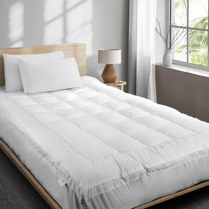 Bedra Pillowtop Mattress Topper Microfibre King Single-Mattress Toppers-PEROZ Accessories