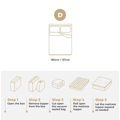 BEDRA BEDDING Double Mattress Topper Pillow Top Mattress Topper 1000GSM Microfiber Mattress Protector Cover-Pillow Top Mattress Topper-PEROZ Accessories