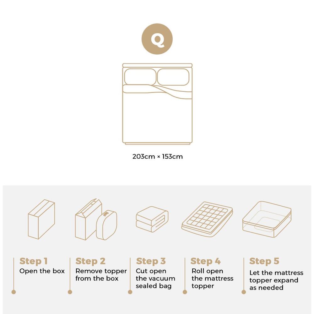 BEDRA BEDDING Queen Mattress Topper Pillow Top Mattress Topper 1000GSM Microfiber Mattress Protector-Pillow Top Mattress Topper-PEROZ Accessories