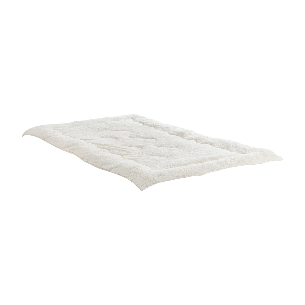 Bedra Fleece Mattress Topper Reversible Pillowtop King Single-Pillow Top Mattress Toppers-PEROZ Accessories