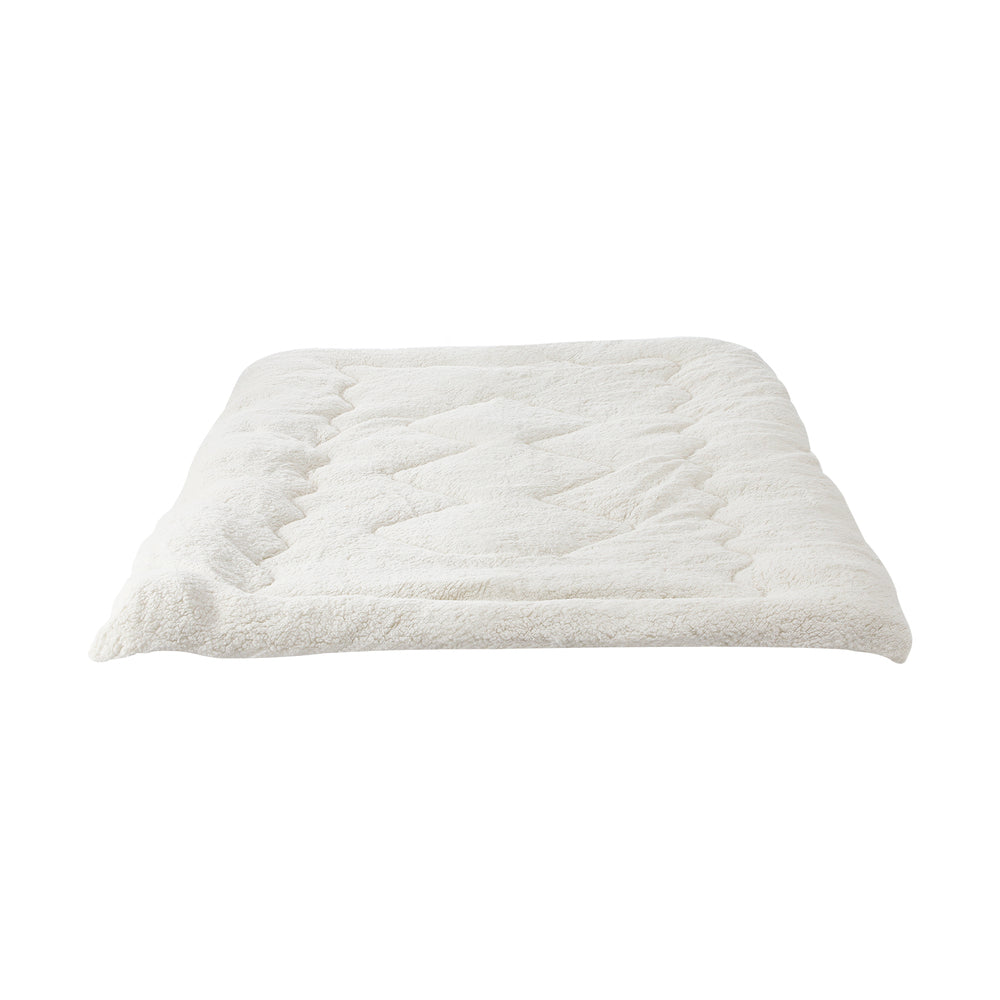 Bedra Fleece Mattress Topper Reversible Pillowtop King Single-Pillow Top Mattress Toppers-PEROZ Accessories