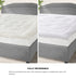 Bedra Fleece Mattress Topper Reversible Pillowtop Single-Pillow Top Mattress Toppers-PEROZ Accessories