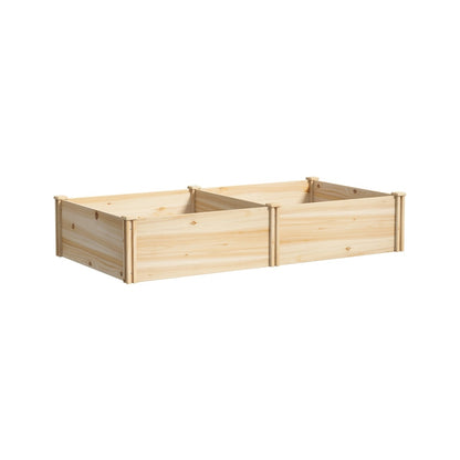 Livsip Garden Bed 160x80x30cm Raised Wooden Planter-Garden Bed-PEROZ Accessories