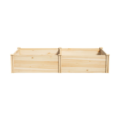 Livsip Garden Bed 160x80x30cm Raised Wooden Planter-Garden Bed-PEROZ Accessories