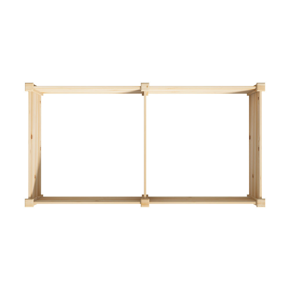 Livsip Garden Bed 160x80x30cm Raised Wooden Planter-Garden Bed-PEROZ Accessories