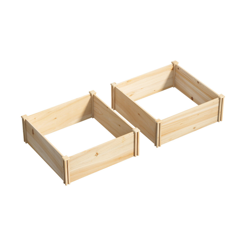 Livsip Garden Bed 160x80x30cm Raised Wooden Planter-Garden Bed-PEROZ Accessories
