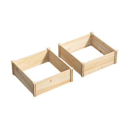 Livsip Garden Bed 160x80x30cm Raised Wooden Planter-Garden Bed-PEROZ Accessories